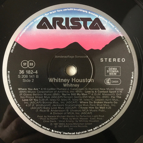 Whitney Houston - Whitney (LP) - Discogs image 4