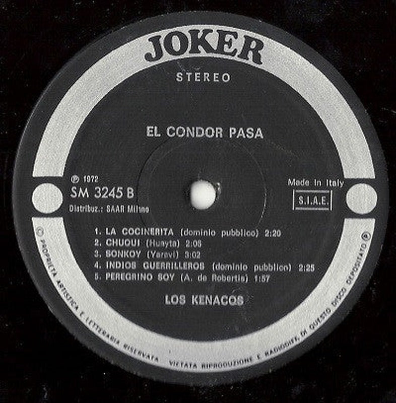 Los Kenacos - El Condor Pasa (LP) - Discogs image 3