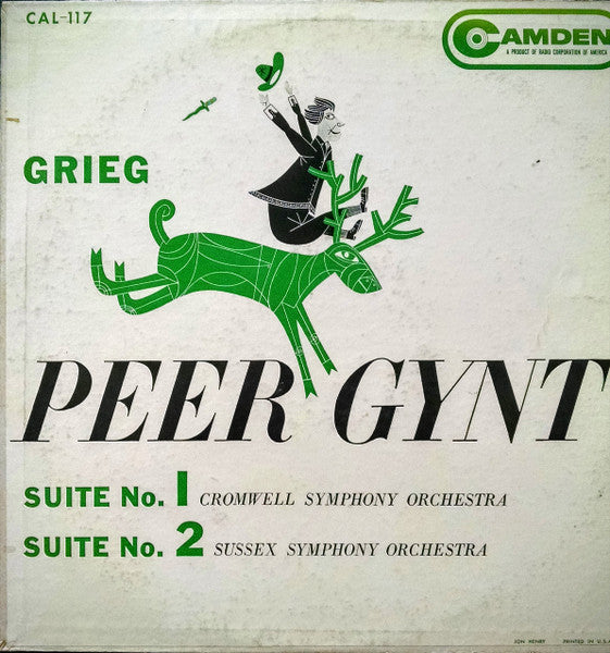 Edvard Grieg - Cromwell Symphony Orchestra / Sussex Symphony Orchestra - Peer Gynt - Suite No. 1 / Suite No. 2 (LP)