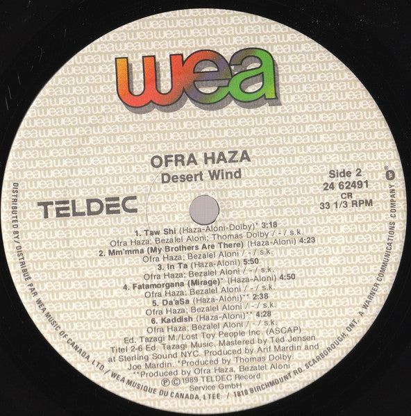 Ofra Haza - Desert Wind (LP) - Discogs image 4