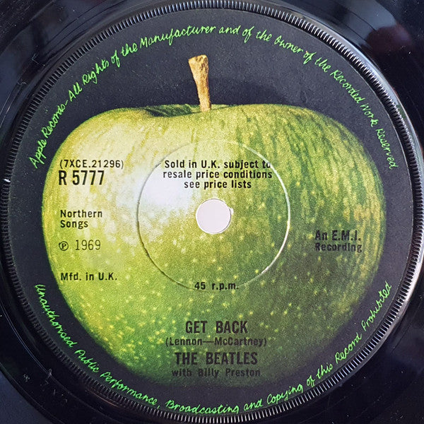 Beatles, The With Billy Preston - Get Back (7")