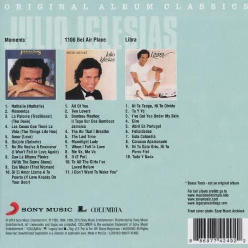Julio Iglesias - Original Album Classics (3xCD) - Discogs image 2