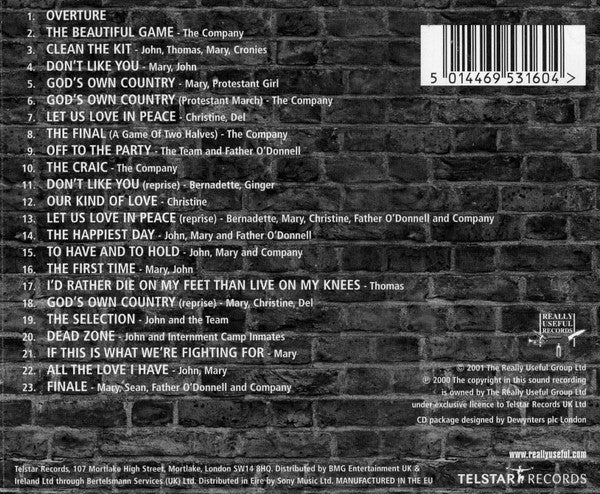 Andrew Lloyd Webber & Ben Elton, "The Beautiful Game" Original London Cast - Original Cast Recording (CD) - Discogs image 2