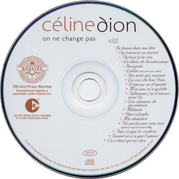 Céline Dion - On Ne Change Pas (2xCD) - Discogs image 4