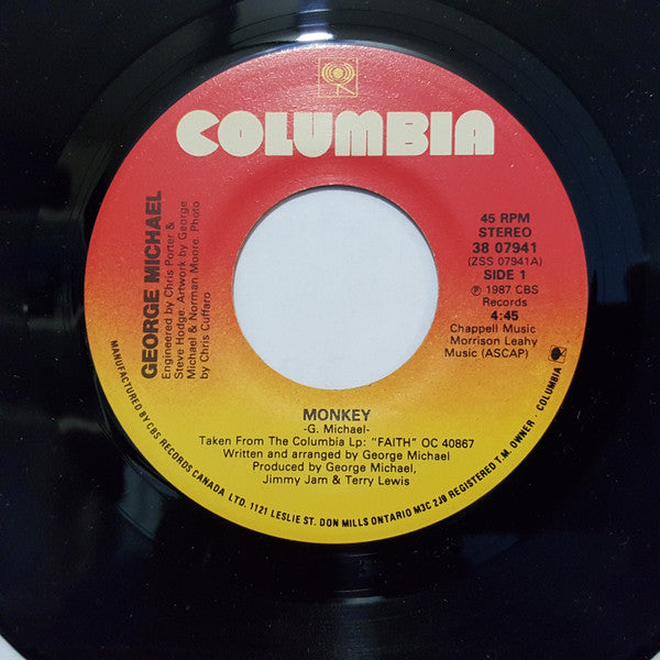 George Michael - Monkey (7") - Discogs image 3