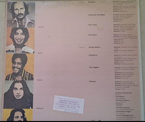 Weather Report - Heavy Weather (LP) - Discogs image 2