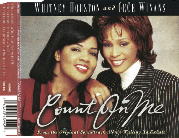 Whitney Houston And CeCe Winans - Count On Me (CD) - Discogs image 3