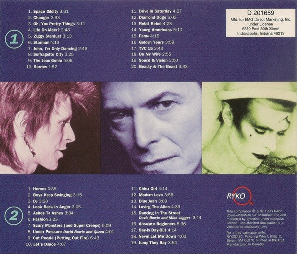 David Bowie - The Singles 1969-1993 (2xCD) - Discogs image 2