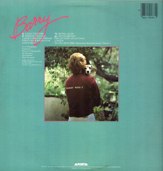 Barry Manilow - Barry (LP) - Discogs image 2