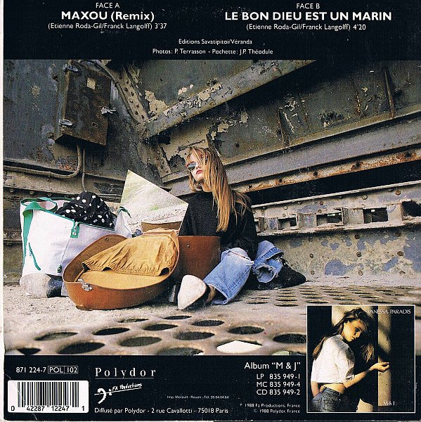 Vanessa Paradis - Maxou (7") - Discogs image 2
