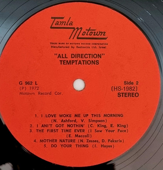 Temptations, The - All Directions (LP) - Discogs image 5