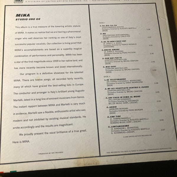 Studio Uno 66 - Discogs image 2