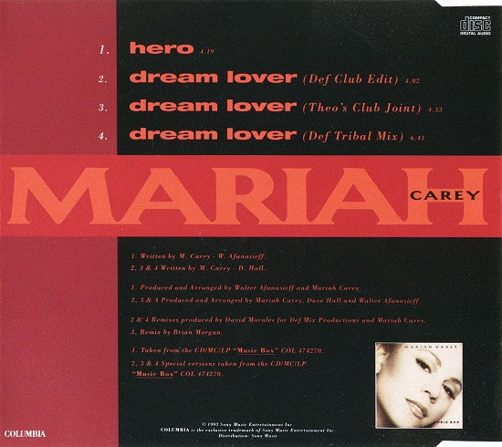 Mariah Carey - Hero (CD) - Discogs image 3