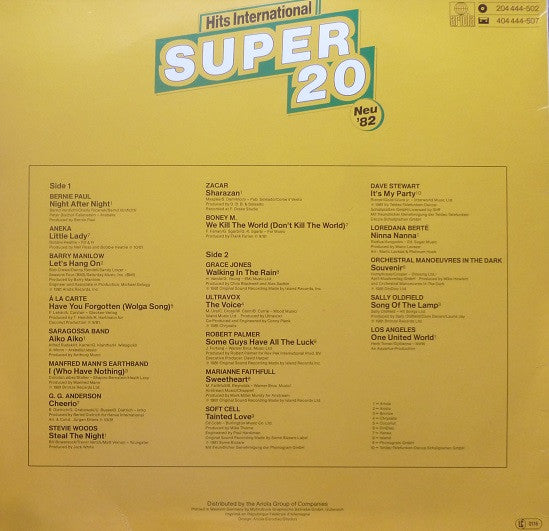 Various - Hits International Super 20 Neu '82 (LP) - Discogs image 2