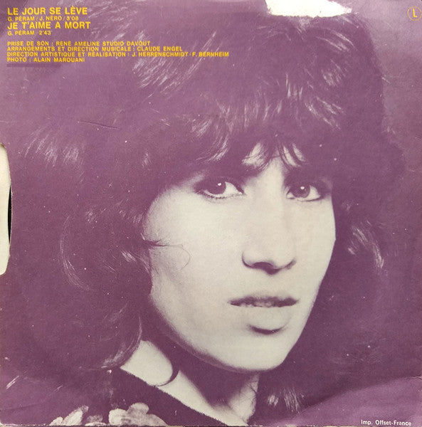 Esther Galil - Le Jour Se Lève / Je T'aime A Mort (7") - Discogs image 2