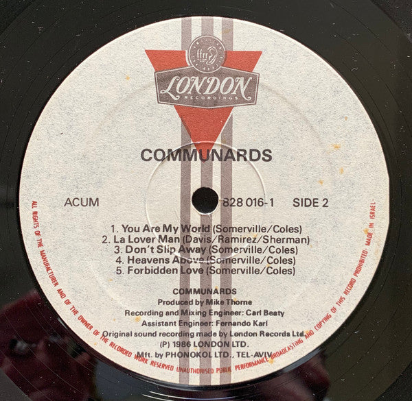 Communards, The - Communards (LP) - Discogs image 4