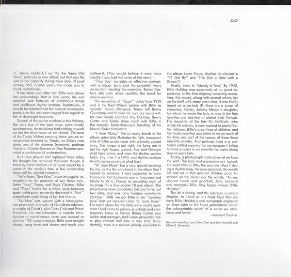 Billie Holiday - The Billie Holiday Story Volume III (2xLP) - Discogs image 3