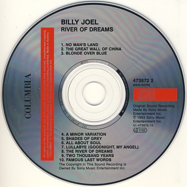 Billy Joel - River Of Dreams (CD) - Discogs image 3