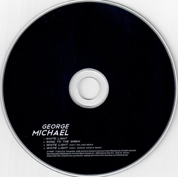 George Michael - White Light (CD) - Discogs image 4