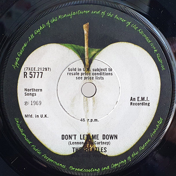 Beatles, The With Billy Preston - Get Back (7") - Discogs image 2