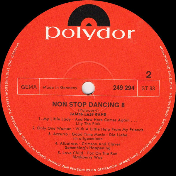 James Last - Non Stop Dancing 8 (LP) - Discogs image 4