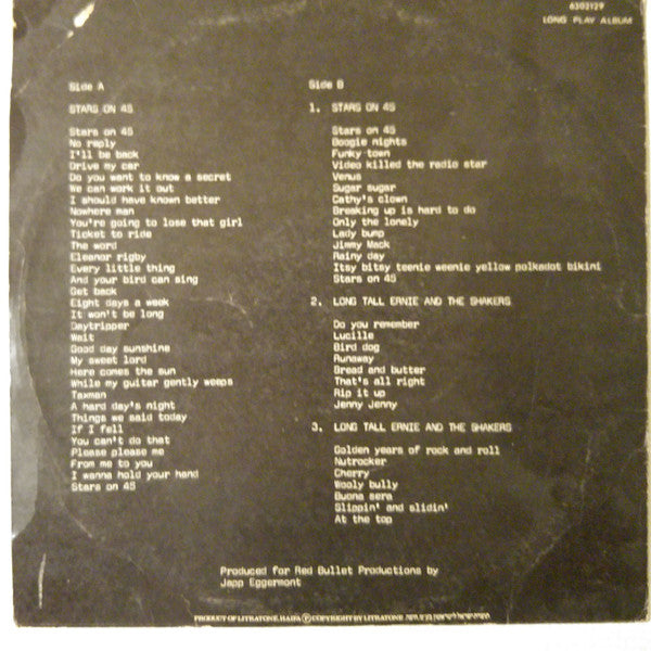 Stars On 45 - Long Play Album (LP) - Discogs image 2