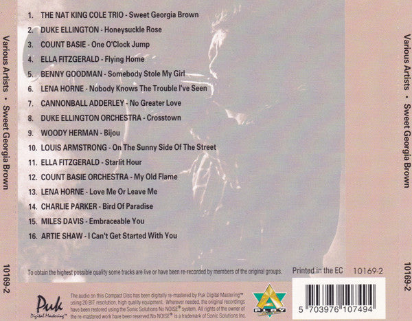 Various - Sweet Georgia Brown (CD) - Discogs image 2