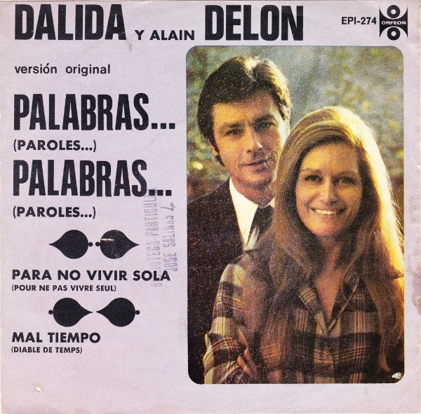 Dalida Y Alain Delon - Palabras... Palabras... (Paroles... Paroles...) (7")