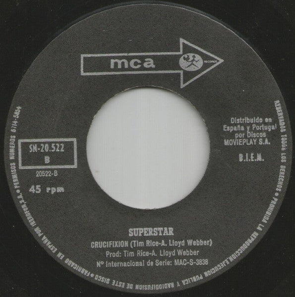Andrew Lloyd Webber And Tim Rice - Jesus Christ Superstar (7") - Discogs image 4