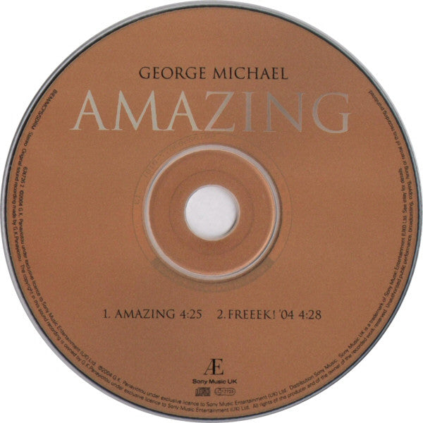 George Michael - Amazing (CD) - Discogs image 3