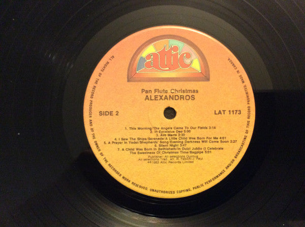 Alexandros (6) - Pan Flute Christmas (LP) - Discogs image 4