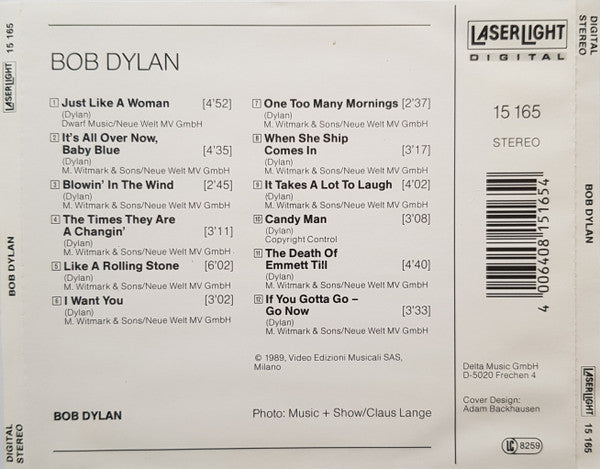Bob Dylan - Bob Dylan (CD) - Discogs image 2