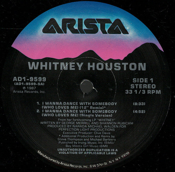 Whitney Houston - I Wanna Dance With Somebody (Who Loves Me) (12") - Discogs image 3