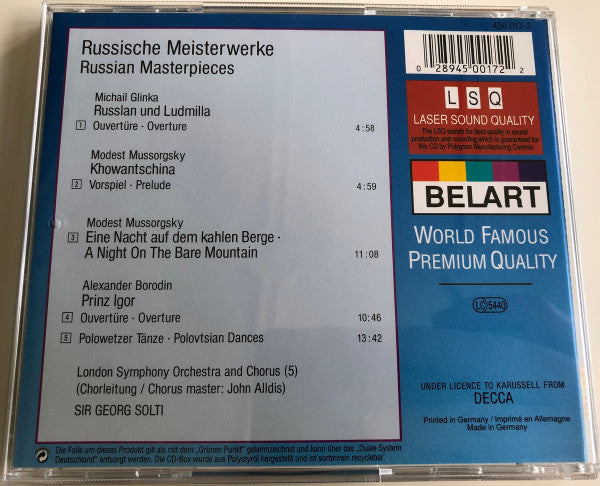 Georg Solti, London Symphony Orchestra - Russische Meisterwerke = Russian Masterpieces (CD) - Discogs image 2