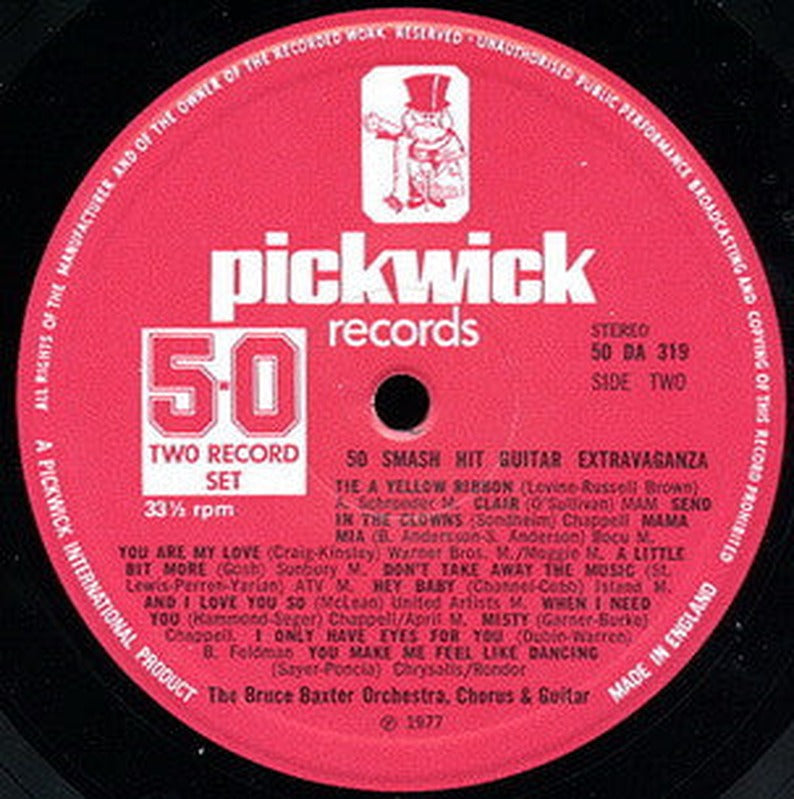 Bruce Baxter Orchestra - 50 Smash Hit Guitar Extravaganza (2xLP) - Discogs image 5