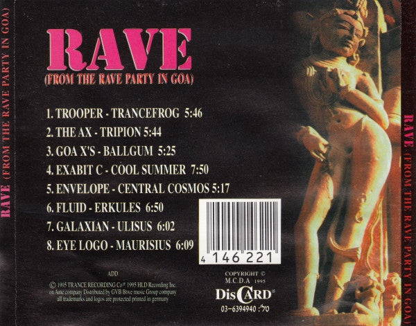 Various - Rave (From The Rave Party In Goa) (CD) - Discogs image 2
