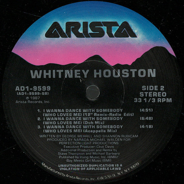 Whitney Houston - I Wanna Dance With Somebody (Who Loves Me) (12") - Discogs image 4