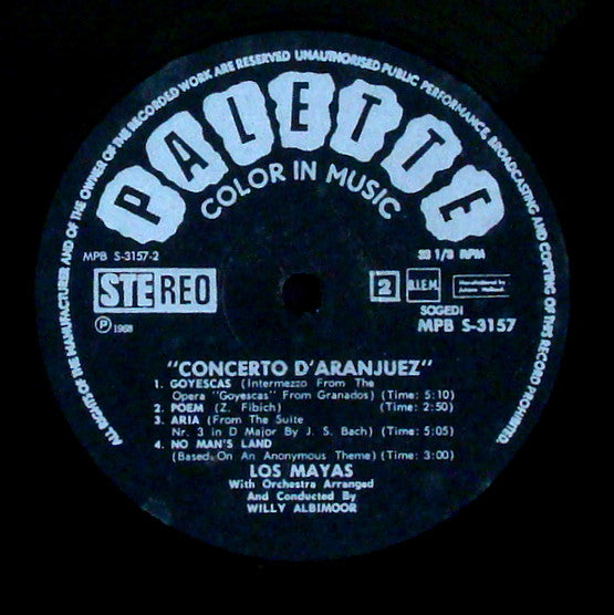 Los Mayas - Concerto D'Aranjuez (LP) - Discogs image 4
