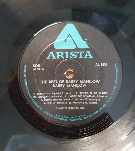 Barry Manilow - The Best Of Barry Manilow (LP) - Discogs image 4