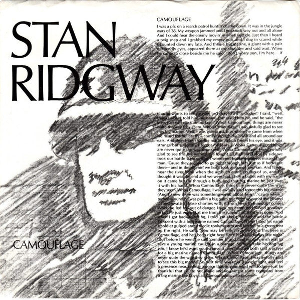 Stan Ridgway - Camouflage (7")