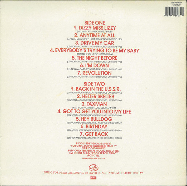Beatles, The - Rock 'N' Roll Music Vol. 2 (LP) - Discogs image 2