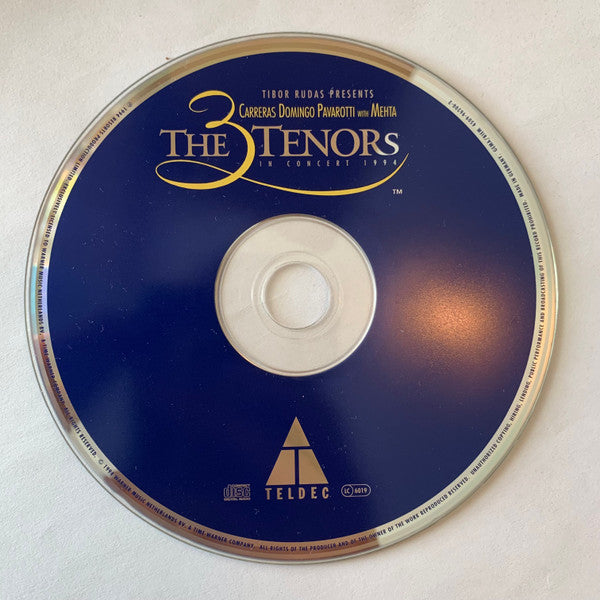 Tibor Rudas presents José Carreras - Placido Domingo - Luciano Pavarotti With Zubin Mehta - The 3 Tenors In Concert 1994 (CD) - Discogs image 4