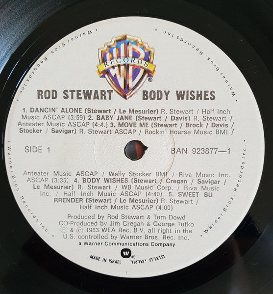 Rod Stewart - Body Wishes (LP) - Discogs image 3