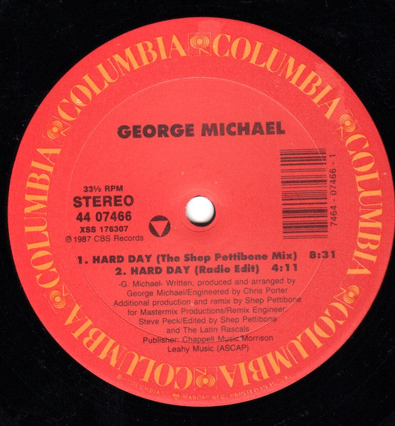 George Michael - Hard Day (Special Remix) (12") - Discogs image 3