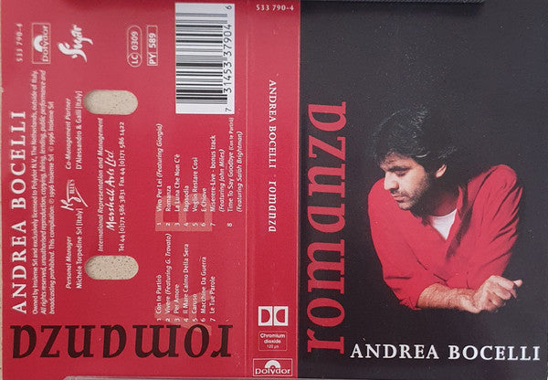 Andrea Bocelli - Romanza (Cassette)