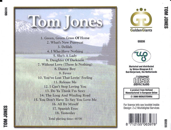 Tom Jones - Green, Green Grass Of Home (CD) - Discogs image 2