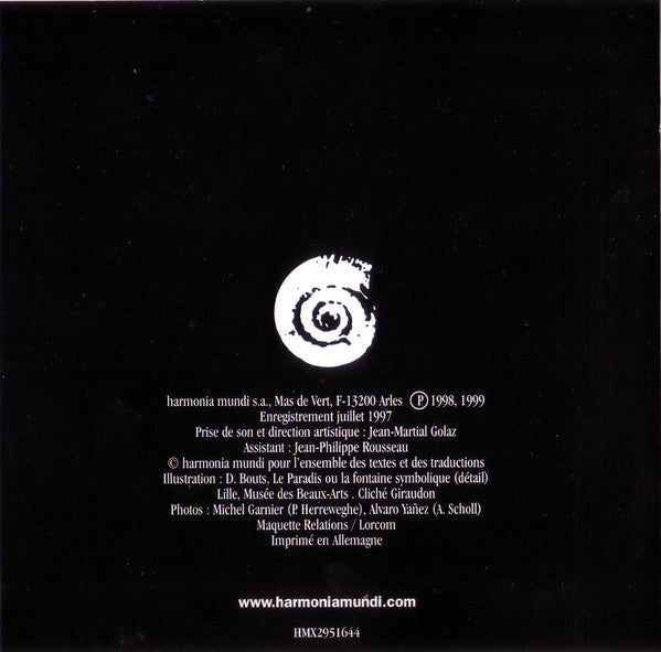 Johann Sebastian Bach, Andreas Scholl, Collegium Vocale, Philippe Herreweghe - Cantates Pour Alto (= Alt-Solokantaten) (CD) - Discogs image 6