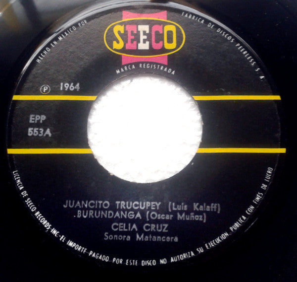 Celia Cruz Con La Sonora Matancera - Canta (7") - Discogs image 2