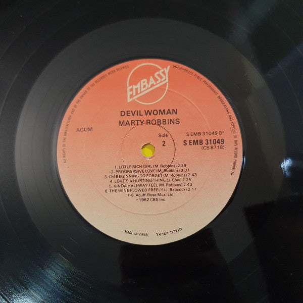 Marty Robbins - Devil Woman (LP) - Discogs image 5