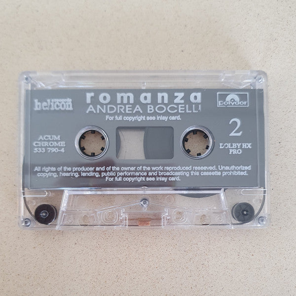 Andrea Bocelli - Romanza (Cassette) - Discogs image 3